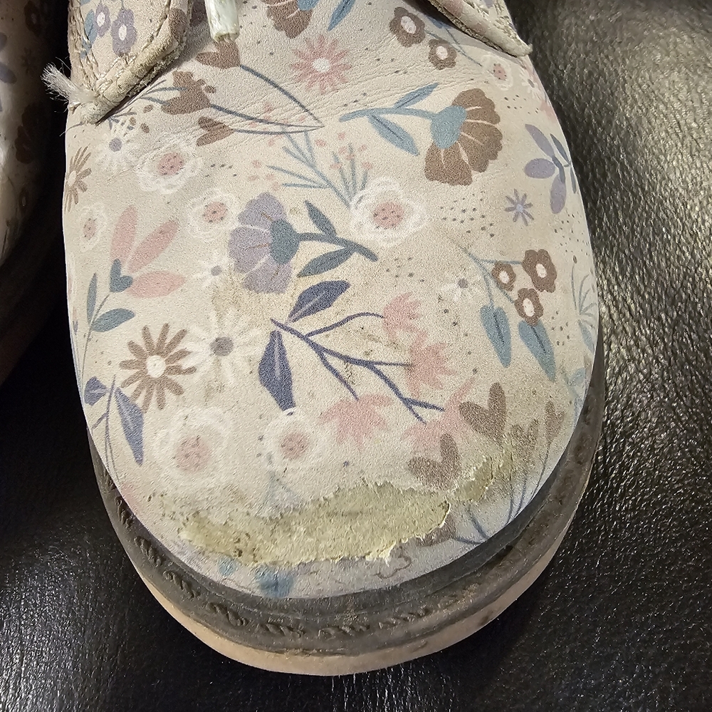 Cat and Jack's Girls Pink Floral Boots size 10 - Picture 9 of 12